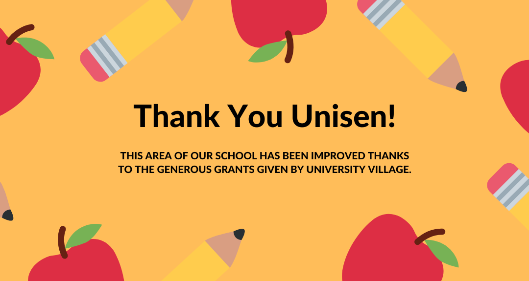 Muller School thanks Unisen for Leadership Day donation